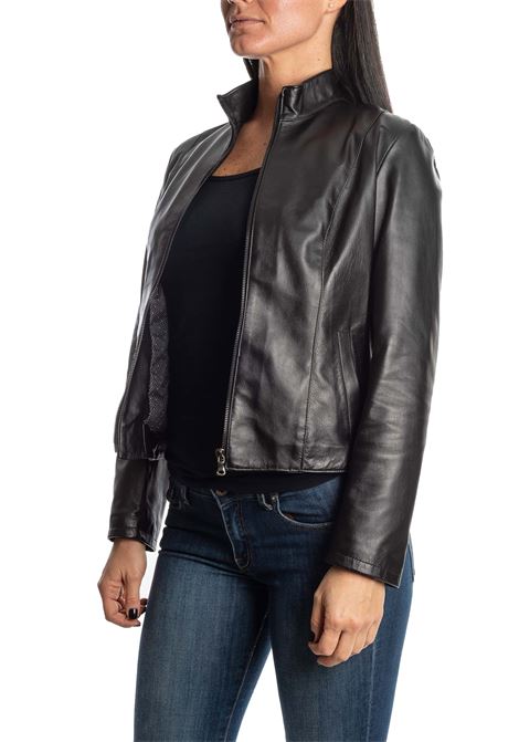 Black leather jacket PK BY PASKAL | 360NAPPA-NERO